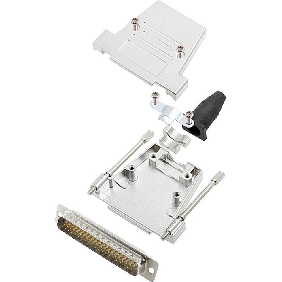 Bild von Encitech DTSL37-LJSRG-T-HDP62-W-K 6355-8041-04 D-SUB Stiftleisten-Set 180 ° Polz, Elektronikkabel + Stecker