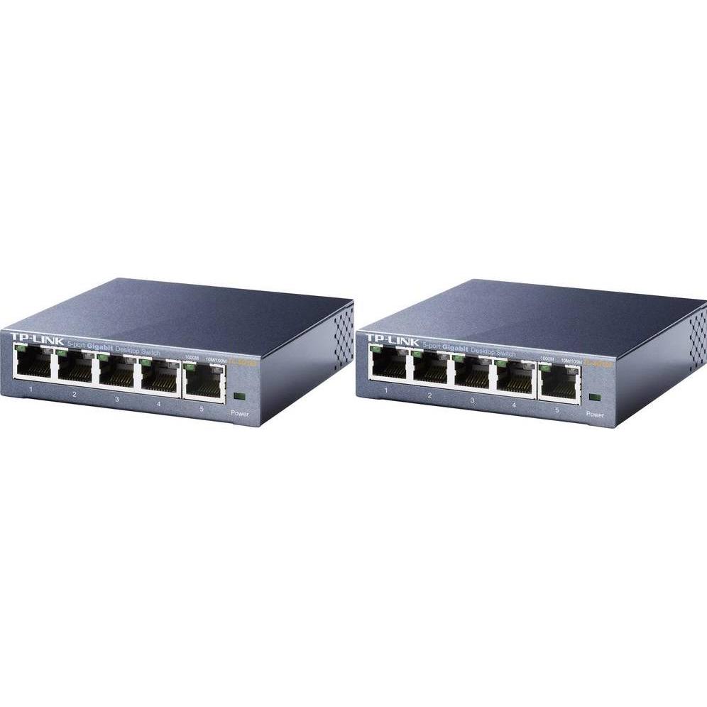 Bild von TP-Link TL-SG105 5-Port-Gigabit-Desktop-Switch 2er Pack (5 Ports), Netzwerk Switch