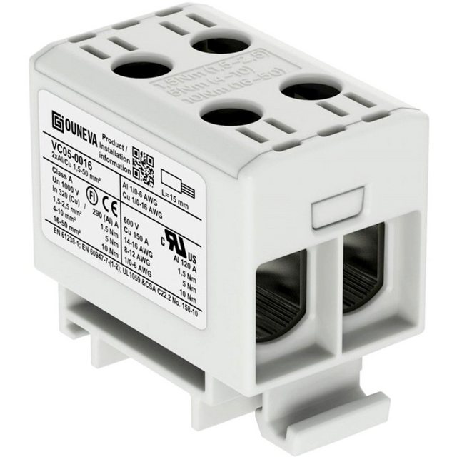 Bild von Ouneva Group Zusatzklemmen Ouneva Group VC05-0016 Verteilerblock Grau 1 St., (VC05-0016)