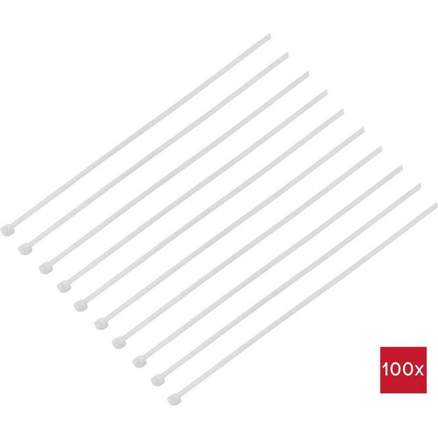 Bild von Tru Components, Kabelbinder, TC-BT-750-7.6-N Kabelbinder 750 mm 7.6 mm Natur 100 St. (Kunststoffkabelbinder, 750 mm, 100 Stk.)