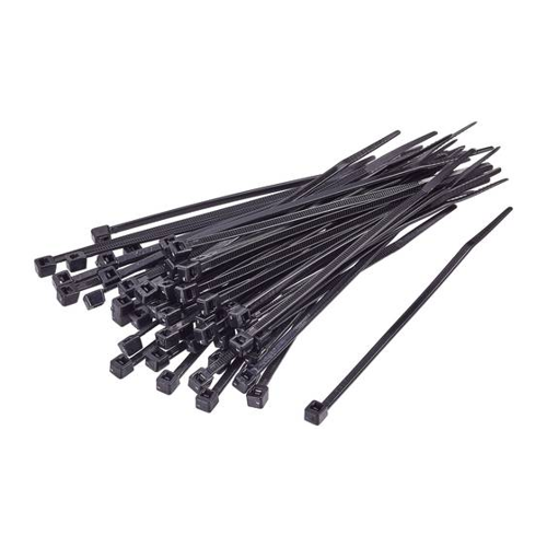 Bild von TRU COMPONENTS TC-BT-100-2.5-UVB Kabelbinder – 100mm Schwarz UV-Witterungsstabil