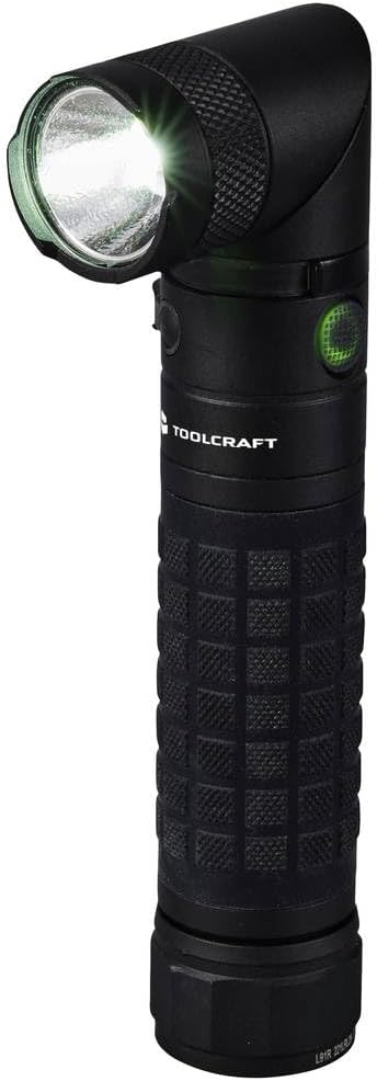 Bild von Toolcraft LED Handlampe mit Magnethalterung, verstellbar, mit Gürtelclip, Große Reichweite akkubetrieben 3000 lm 4 h 23