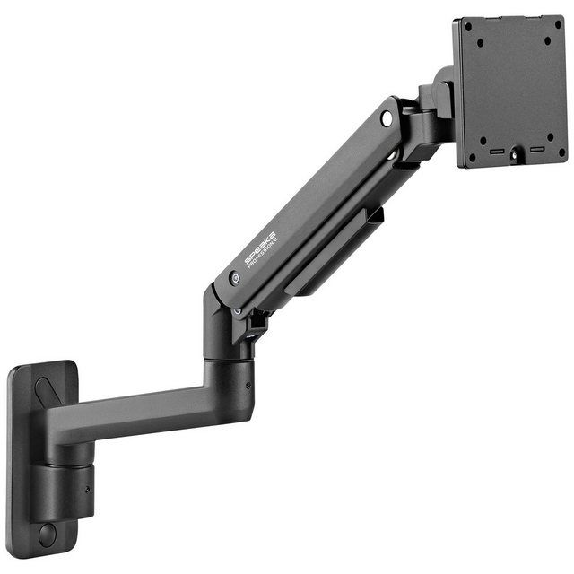 Bild von SpeaKa Professional SP-MM-990 1fach Monitor-Wandhalterung 43,2 cm (17") - 124,5 (Wand, 49.02"), Monitor Halterung, Schwarz
