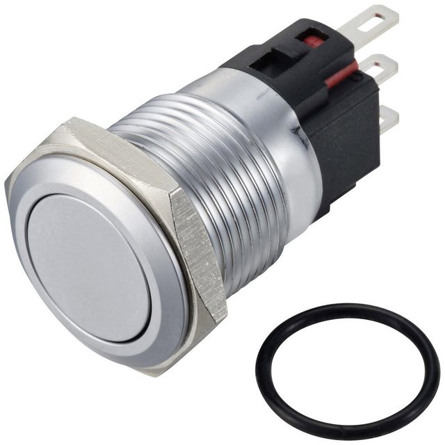 Bild von TRU COMPONENTS Schalter TRU COMPONENTS TC-12647488 Drucktaster 250 V/AC 3 A 1 x Aus/(Ein) IP6 (TC-12647488)