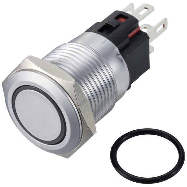 Bild von TRU COMPONENTS Schalter TRU COMPONENTS TC-12647512 Drucktaster 250 V/AC 3 A 1 x Aus/(Ein) IP6 (TC-12647512)