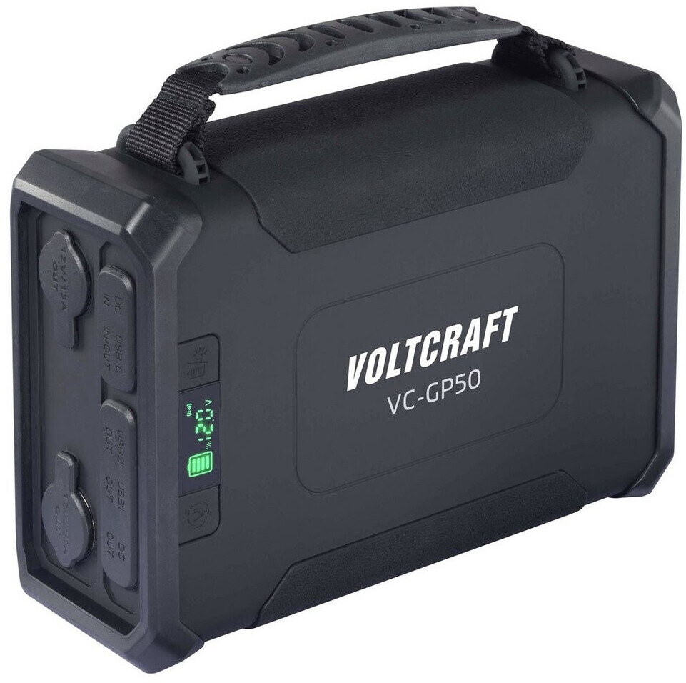 Bild von VOLTCRAFT VC-GP50 Powerbank 96000 mAh USB PD 2.0 LiFePO 4 Schwarz (matt) gleichzeitiges Laden und En