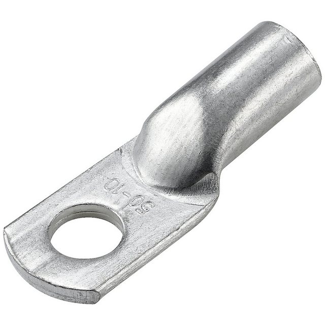 Bild von TRU COMPONENTS TRU COMPONENTS TC-12885876 Rohrkabelschuh 180 ° M10 50 mm² Loch-Ø: 1 Elektro-Kabel