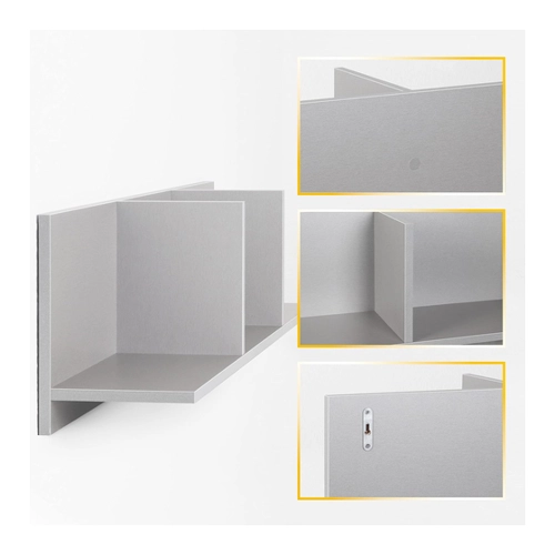 Bild von RICOO Wandregal 106 x 30 x 22 Grau – Praktisch und stilvoll