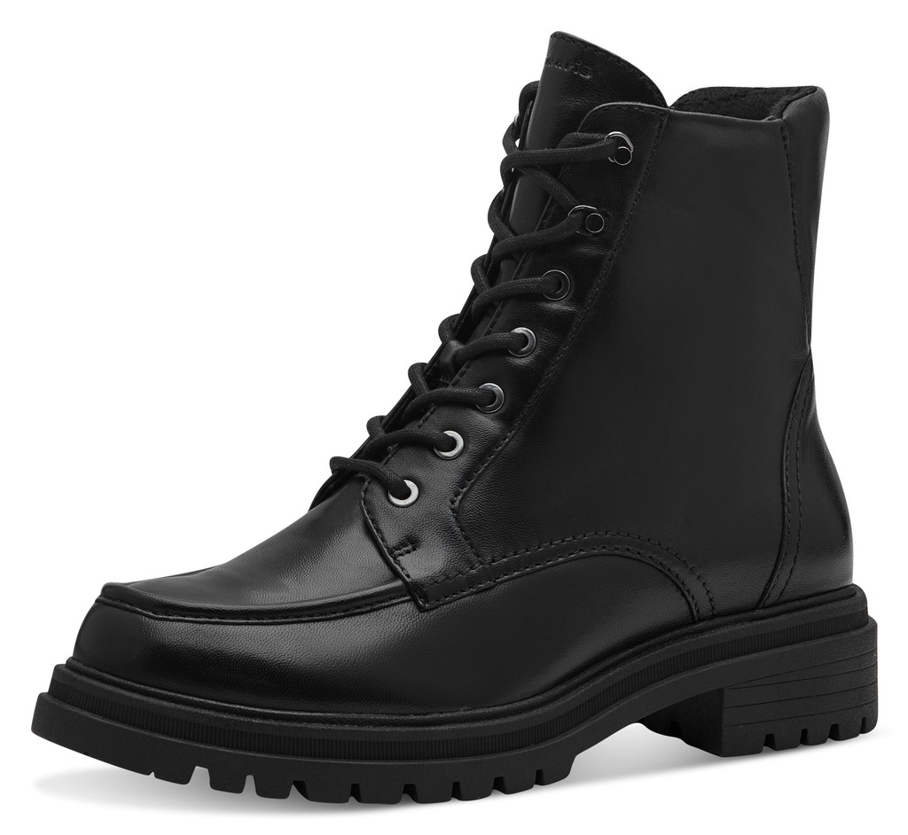 Bild von Tamaris Schnürboots, Blockabsatz, Schnürstielette mit Ziernaht vorne
