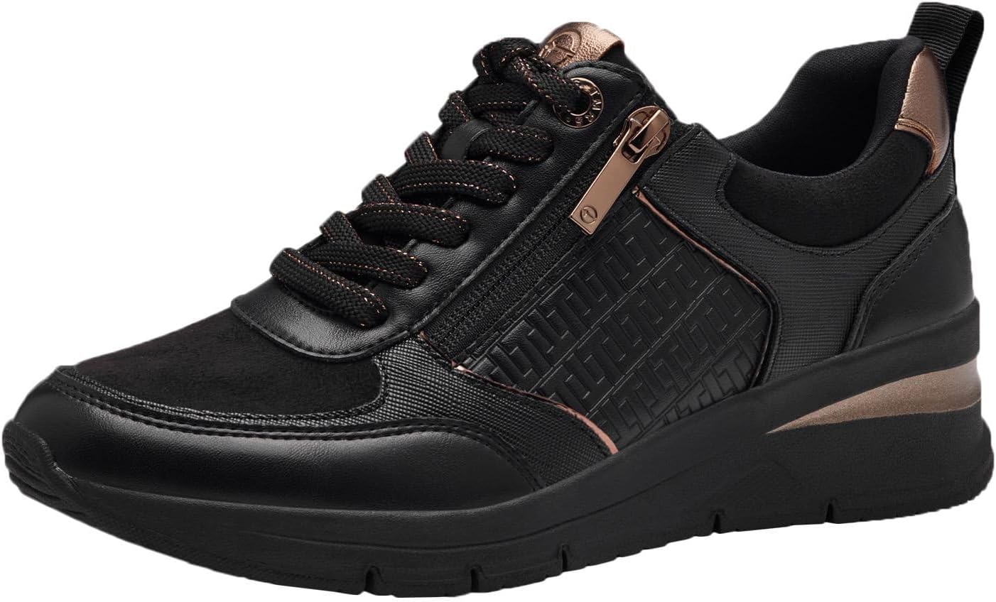 Bild von Tamaris Sneaker Damen Low Top Frauen Schuhe Vegan M2372142 Schwarz, Schuhgröße:40 EU