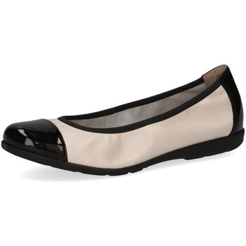 Bild von Caprice Ballerinas, Leder, Lack-Overlays, für Damen, beige, 40