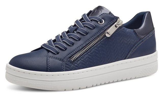 Bild von MARCO TOZZI Plateausneaker, Freizeitschuh, Halbschuh, Schnürschuh mit Prägung