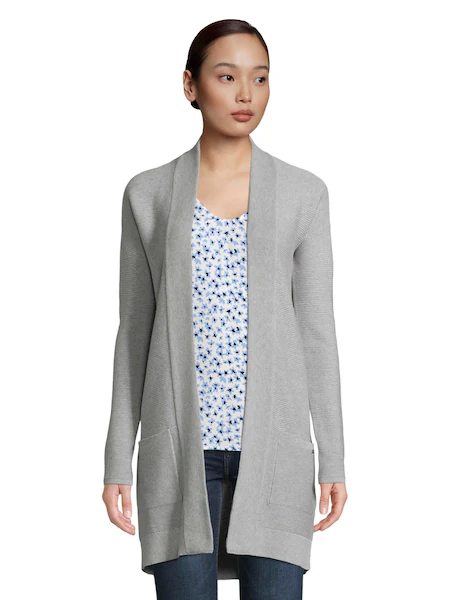 Bild von TOM TAILOR Longstrickjacke, aus Rippstrick mit aufgesetzten Taschen