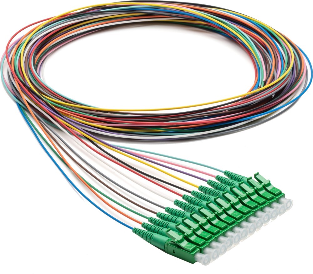 Bild von 50 Stk. Corning LC-APC Aderpigtail 2M E9 1177123 F002201G1Z09002M-RD