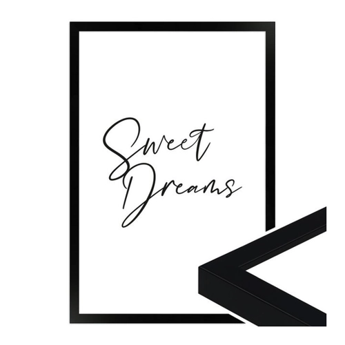 Bild von WANDStyle Bild mit Rahmen Sweet Dreams – Kinderzimmer Dekoration