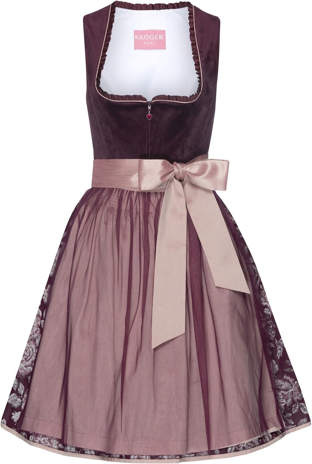 Bild von Krüger Madl Midi-Dirndl Bordeaux 46