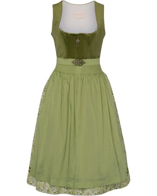 Bild von KRÜGER COLLECTION Dirndl Midi Dirndl mit Samtmieder