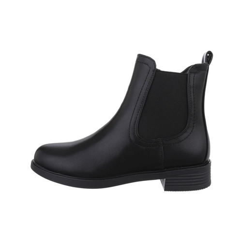 Bild von Ital-Design Damen Chelsea Freizeit Stiefelette (84206527) Blockabsatz Chelsea Boots in Schwarz