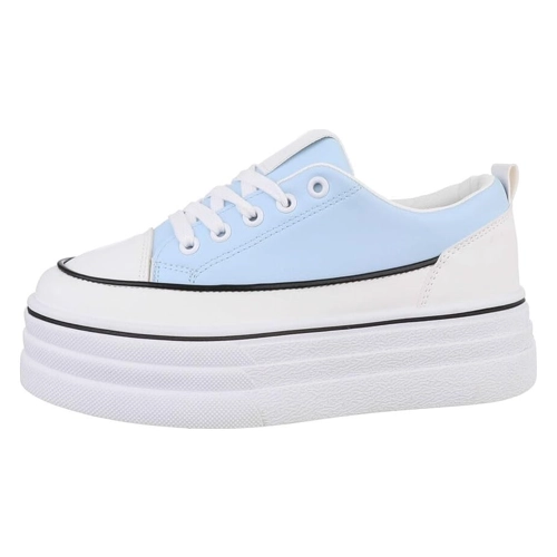 Bild von Ital-Design Damen Low-Top Freizeit Sneaker Flach in Rot