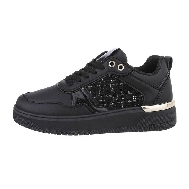 Bild von Ital-Design Damen Low-Top Freizeit Sneaker (85878447) Flach Sneakers Low in Schwarz