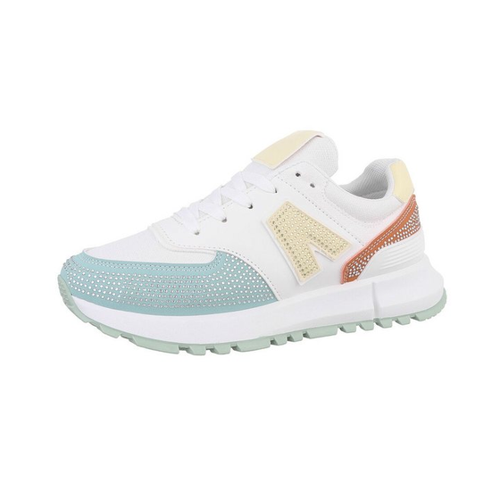 Bild von Ital-Design Damen Low-Top Freizeit Sneaker (86188051) Flach Sneakers Low in Weiß