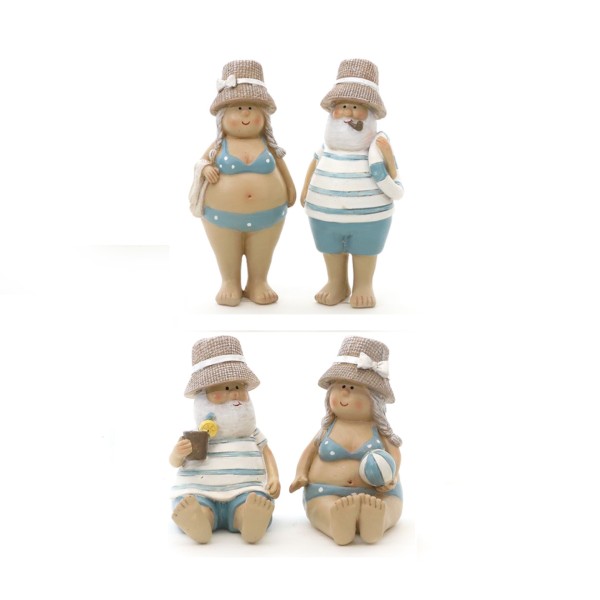 Bild von Maritime Figur Baderentner - in vier Ausführungen "Oma stehend mit Handtuch"