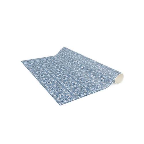 Bild von Bilderdepot24 Teppich Vinyl in Fliesenoptik – Blau