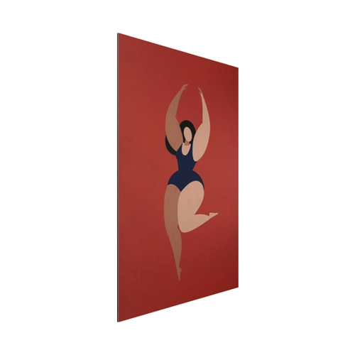 Bild von Alu-Dibond Bild Miss Dance Blau – Eine stilvolle Wanddekoration