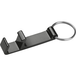 Bild von Schlüsselanhänger mit Flaschenöffner, schwarz
