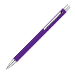 Bild von Metall-Kugelschreiber Cardiff, violett