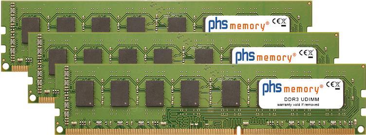 Bild von PHS-memory 6GB (3x2GB) Kit RAM Speicher passend für Medion MT7 MED MT 567 DDR3 UDIMM 1333MHz PC3-10600U (SP389557)
