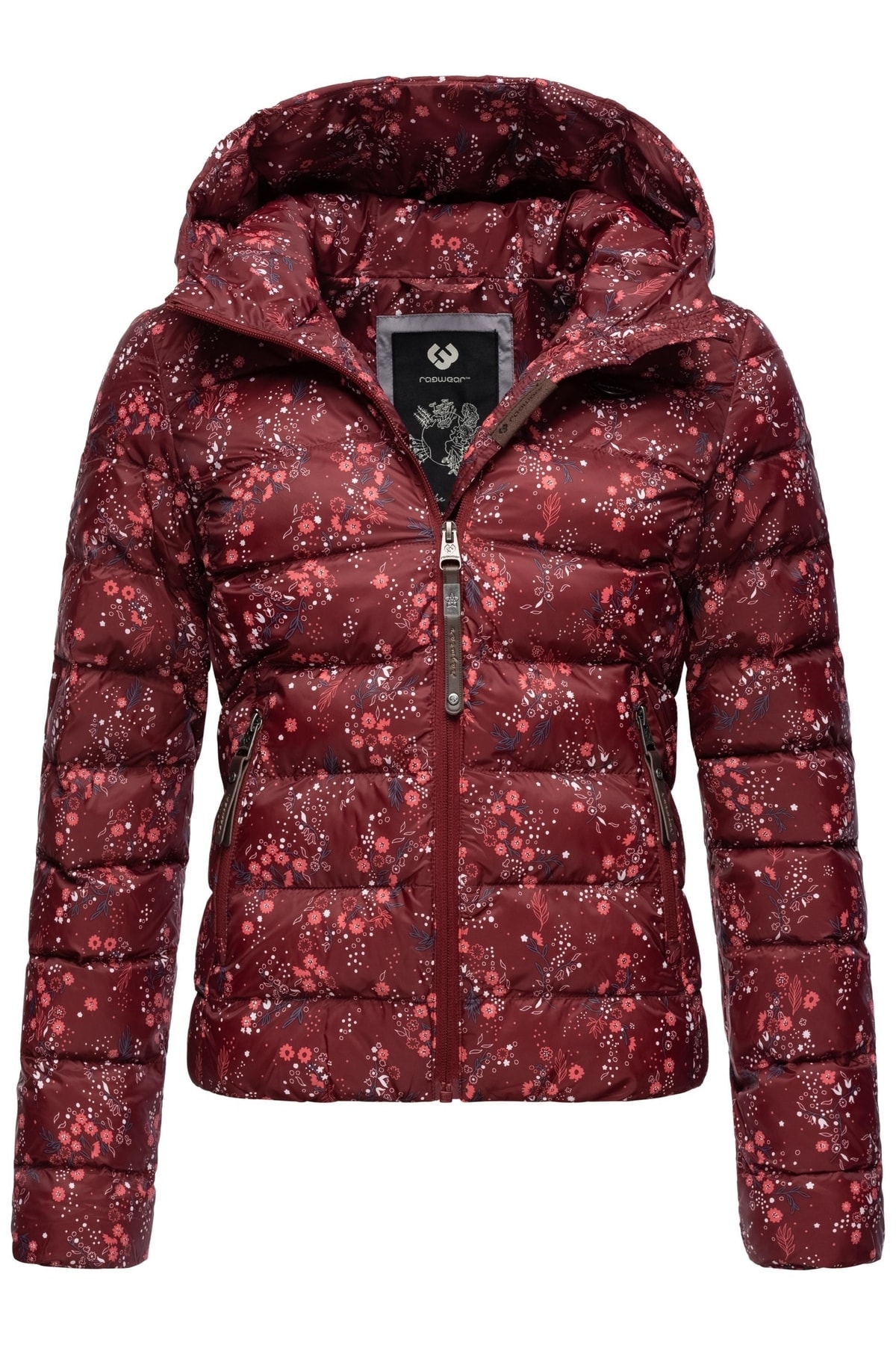 Bild von Ragwear Steppjacke Tiasa Geblümte Winterjacke mit Kapuze