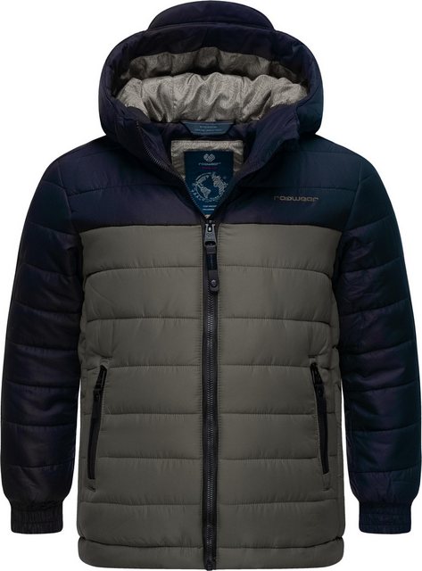 Bild von Ragwear Winterjacke Coolio Blocks Jungen Winter Steppjacke mit Kapuze