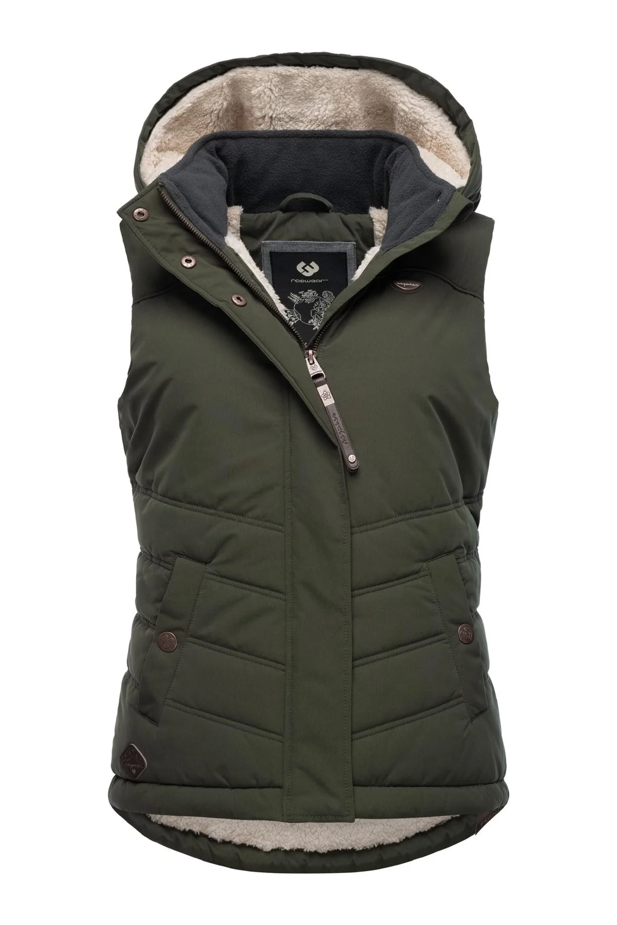 Bild von Ragwear, Damen, Weste, Hesty, Grün, (M)