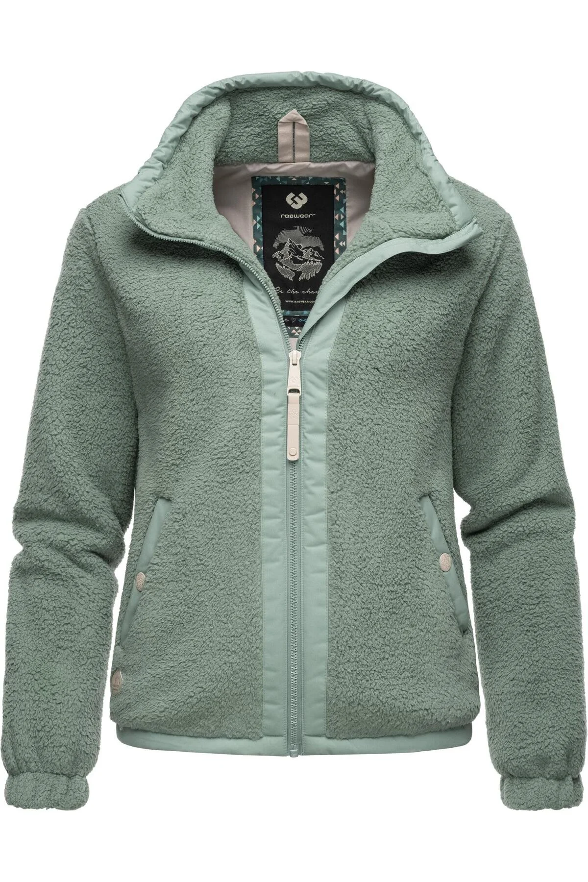 Bild von Ragwear Sweatjacke Nordicka Sportliche Kapuzenjacke mit Kunstleder-Elementen