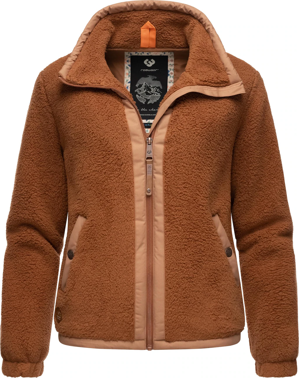 Bild von Ragwear Sweatjacke "Nordicka", Sportliche Kapuzenjacke mit Kunstleder-Elementen