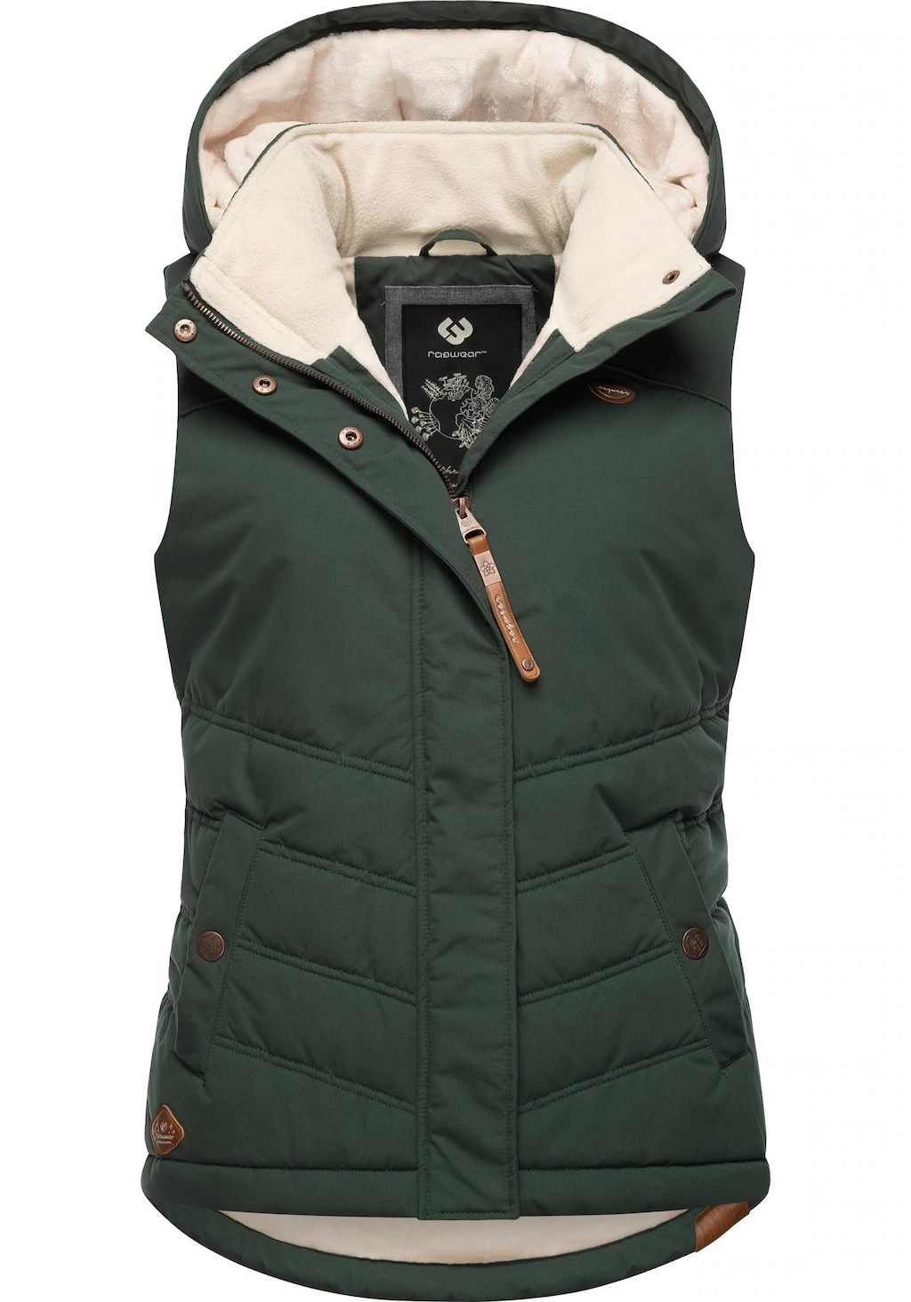 Bild von Ragwear Steppweste "Hesty", Wasserdichte Outdoor-Weste mit abnehmbarer Kapuze