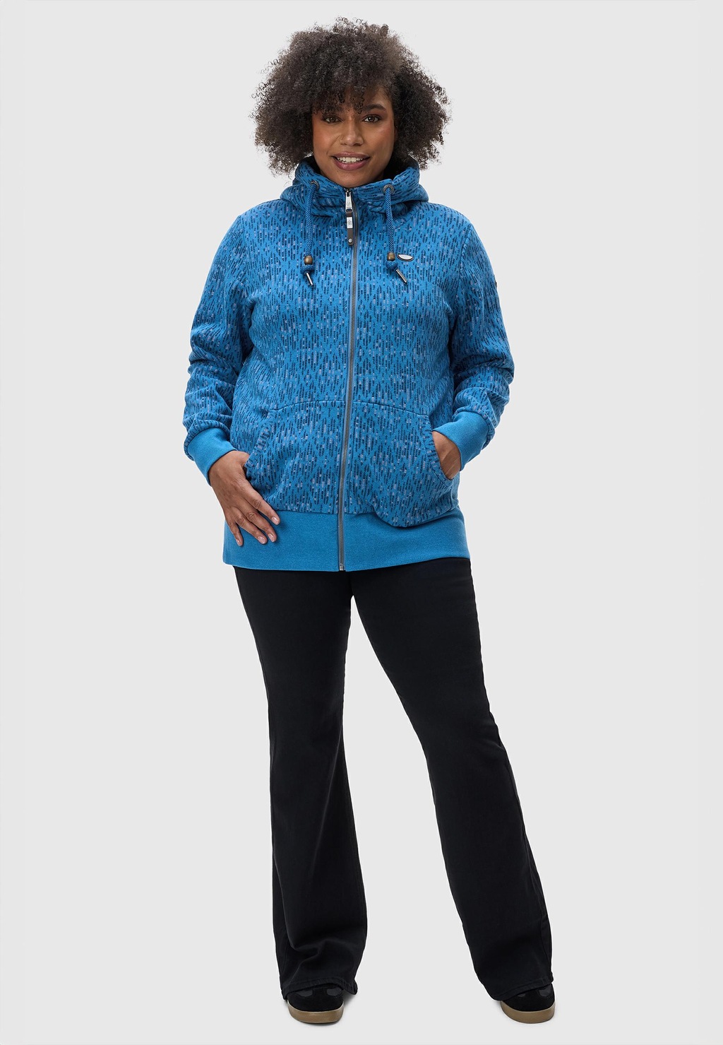 Bild von Ragwear Sweatjacke "Neska Print Zip Plus", Cooler Damen Zip-Hoodie mit Kapuze und Print