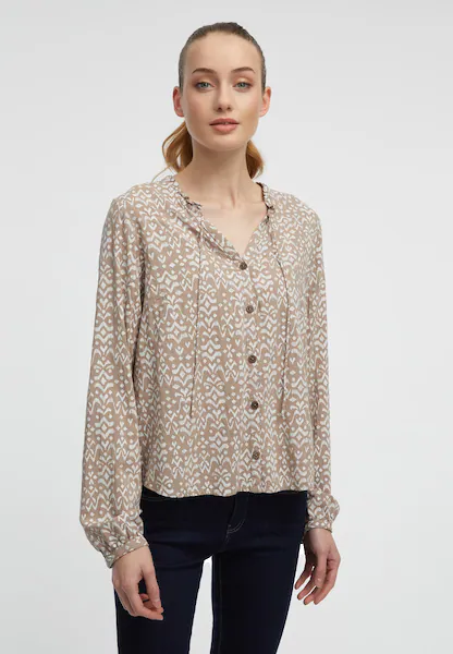 Bild von Ragwear Blusenshirt »IONE PRINT«, mit Bindeband am Ausschnitt und Knopfleiste