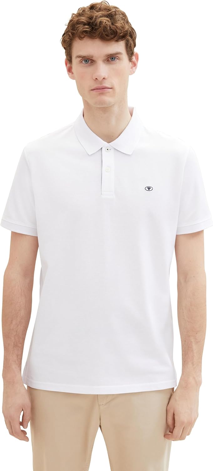 Bild von Tom Tailor  T-Shirts & Poloshirts Poloshirt Basic Poloshirt mit kleiner Logo-Stickerei