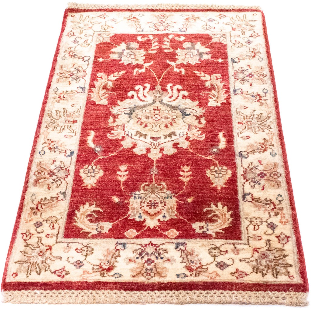 Bild von morgenland Wollteppich "Ziegler Teppich handgeknüpft rot", rechteckig, 6 mm Höhe