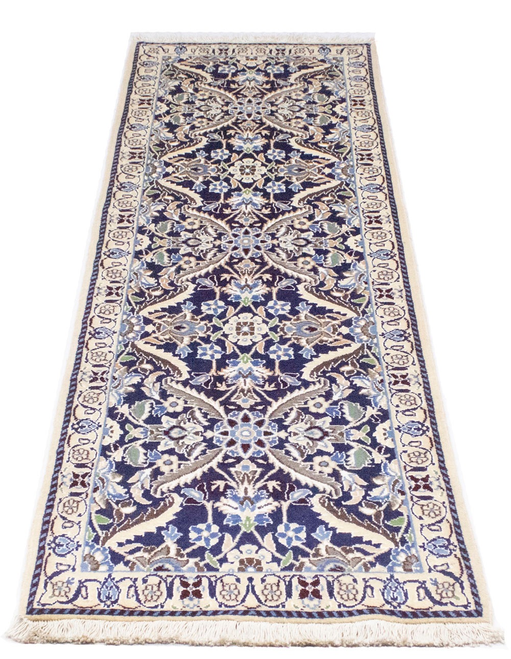 Bild von morgenland Wollteppich "Nain 9la Teppich handgeknüpft blau", rechteckig, 7 mm Höhe