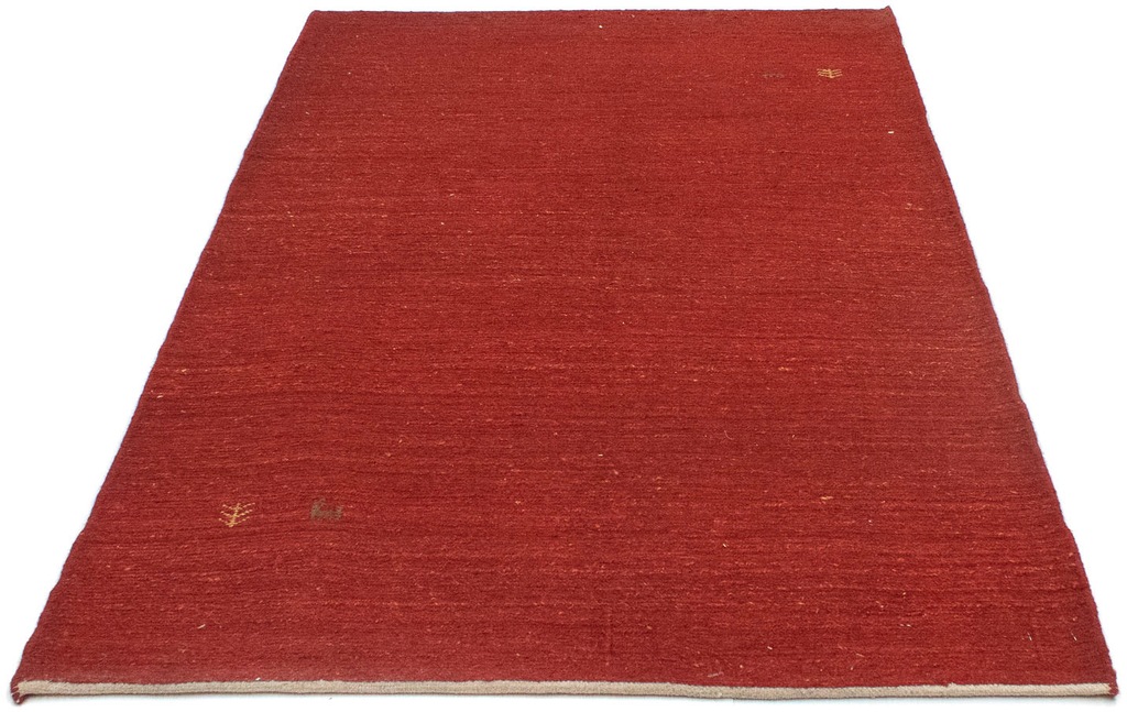 Bild von morgenland Wollteppich "Gabbeh Teppich handgeknüpft rot", rechteckig, 18 mm Höhe, handgeknüpft