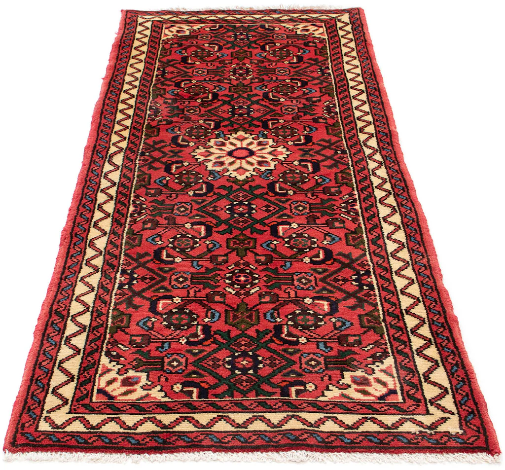 Bild von morgenland Orientteppich "Perser - Nomadic - 190 x 80 cm - dunkelrot", rechteckig, 10 mm Höhe, Wohnzimmer, Handgeknüpft, Einzelstück mit Zertifikat