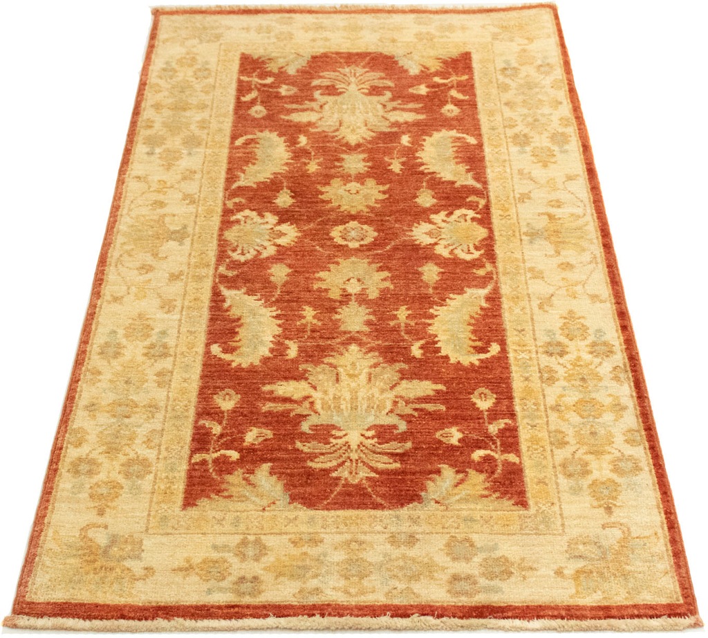Bild von morgenland Wollteppich "Farahan Teppich handgeknüpft rost", rechteckig, 7 mm Höhe