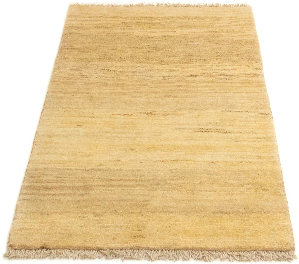Bild von morgenland Wollteppich "Gabbeh Teppich handgeknüpft beige", rechteckig, 18 mm Höhe, handgeknüpft