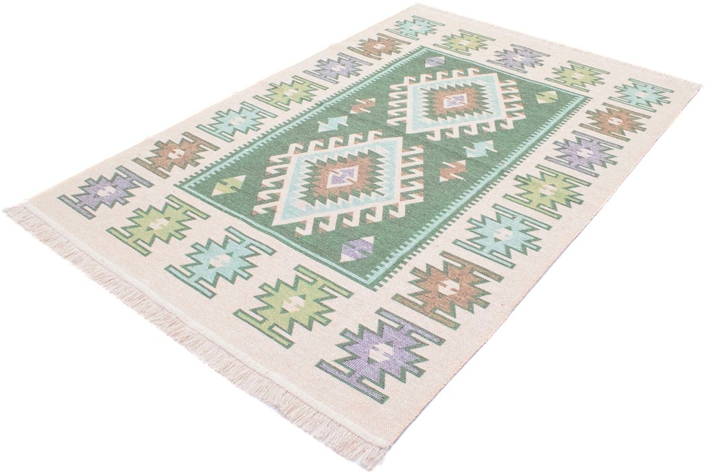 Bild von morgenland Wollteppich "Kelim Teppich Ariz", rechteckig, 5 mm Höhe, reine Baumwolle