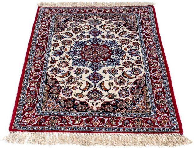 Bild von morgenland Orientteppich "Perser - Isfahan - Premium - 102 x 70 cm - dunkelrot", rechteckig, 6 mm Höhe, Wohnzimmer, Handgeknüpft, Einzelstück mit Zertifikat