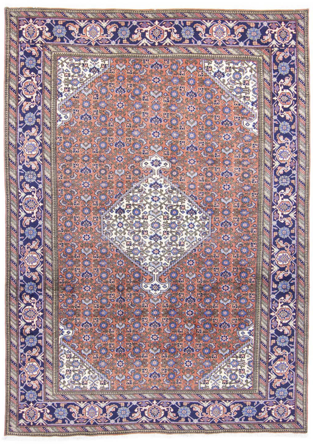 Bild von morgenland Wollteppich »Ardebil Medaillon Rosso chiaro 285 x 201 cm«, rechteckig, 10 mm Höhe, Unikat mit Zertifikat