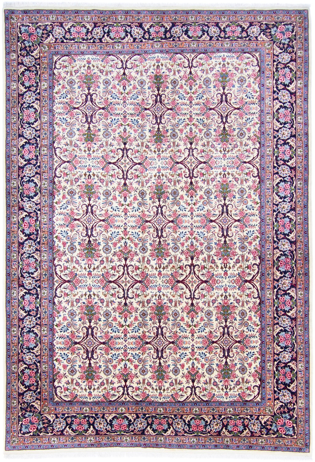 Bild von morgenland Wollteppich "Bidjar Durchgemustert Beige 290 x 206 cm", rechteckig, 15 mm Höhe, Unikat mit Zertifikat